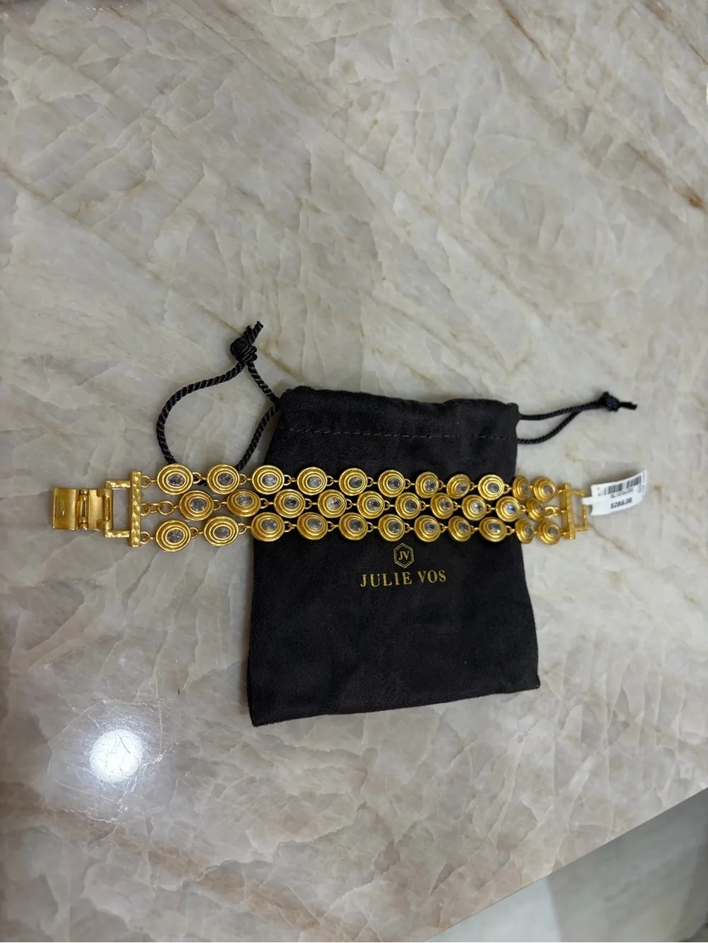 Julie Vos Gold Multi-Link Circle Bracelet